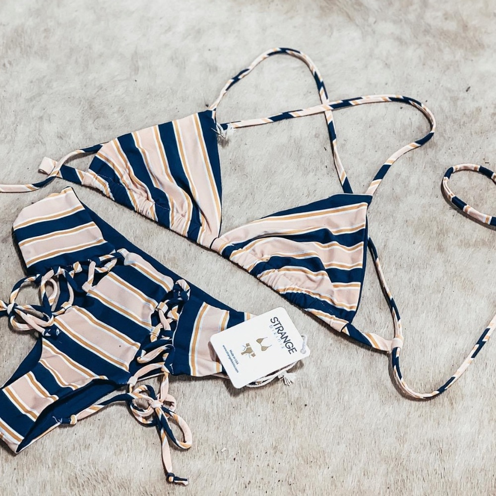 Strange Bikinis Bliss Triangle Bikini Top sz L